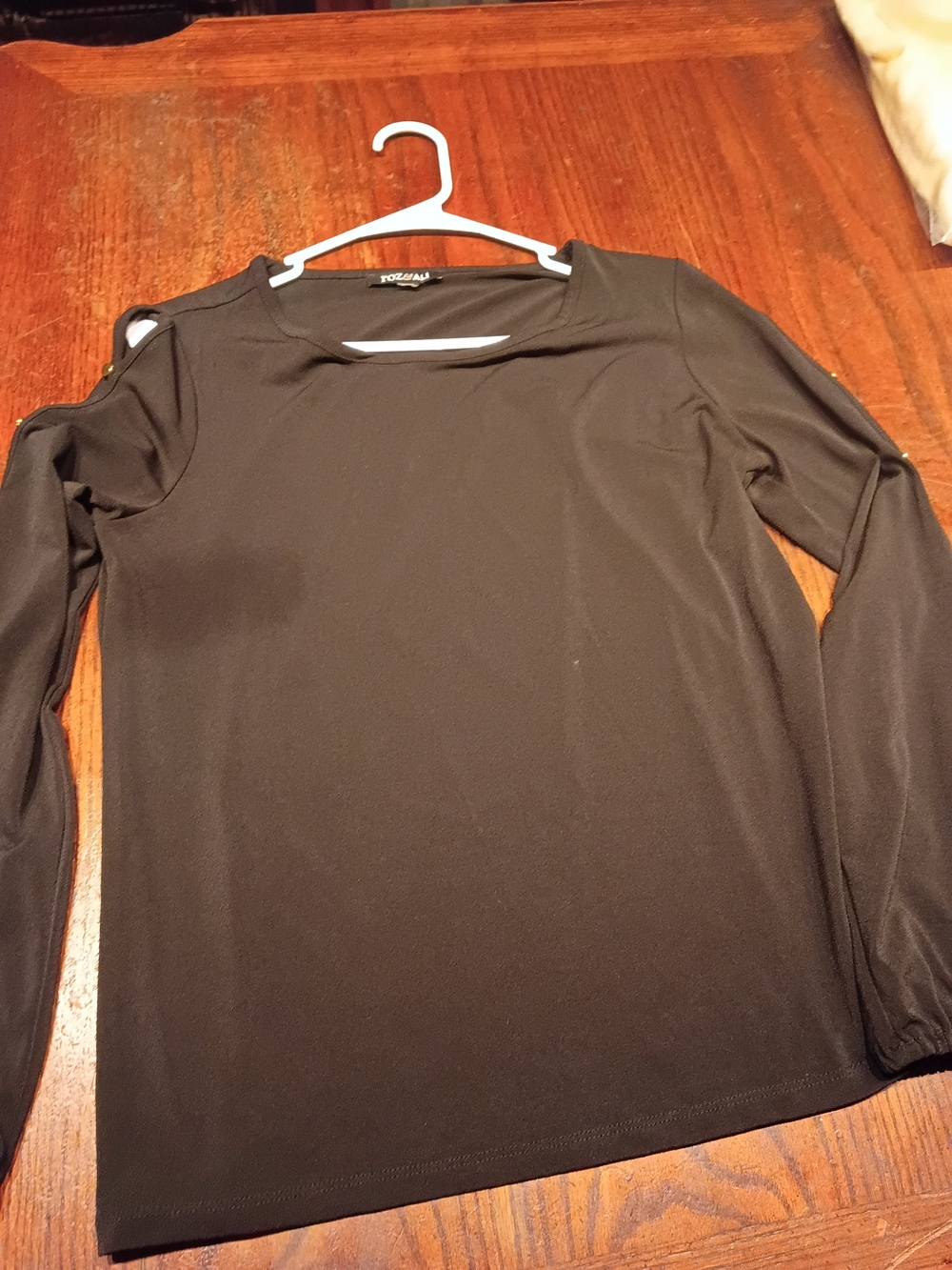 Source Unknown Black Long Sleeve Women's Top